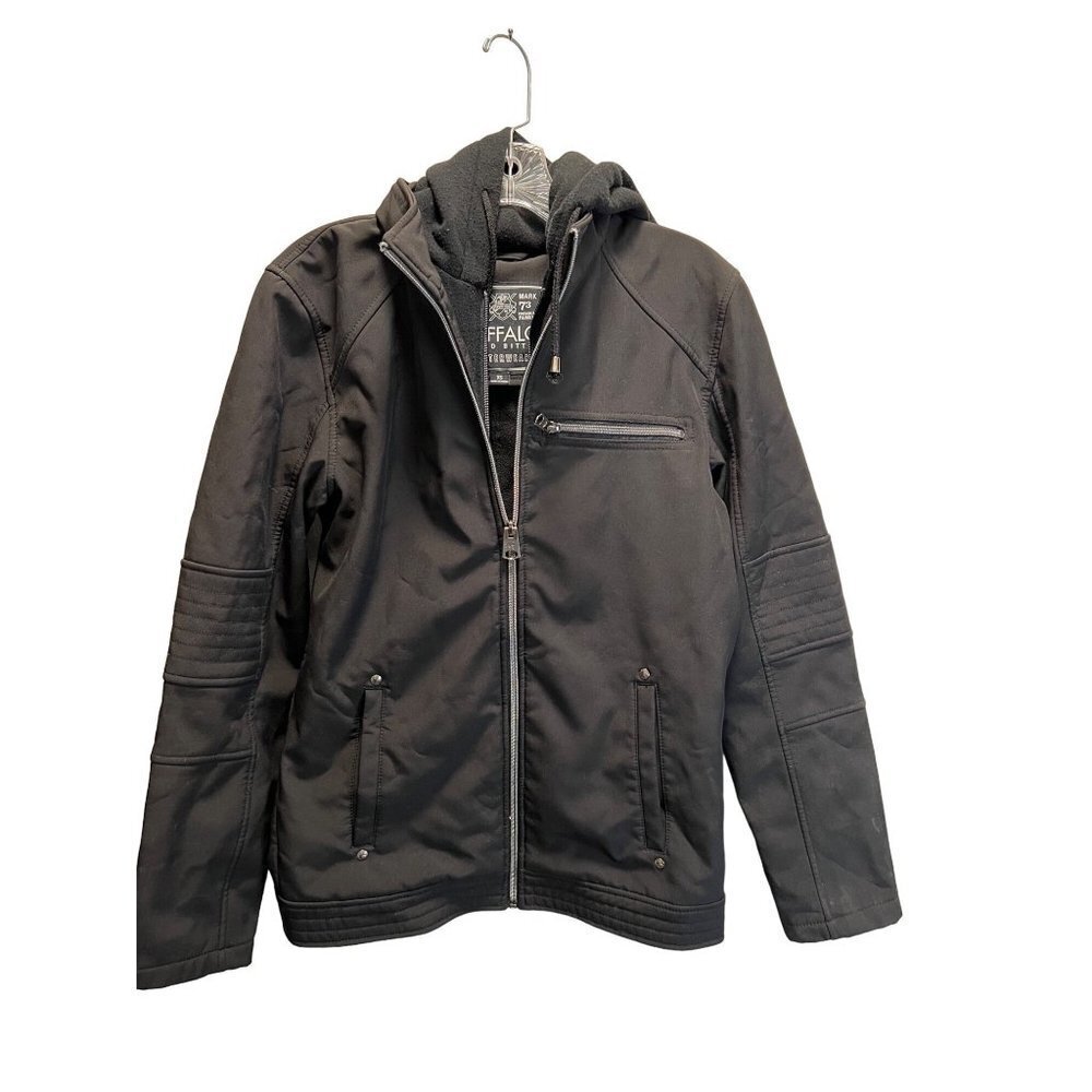 Buffalo David Bitton Outerwear hooded Jacket Black Size XS